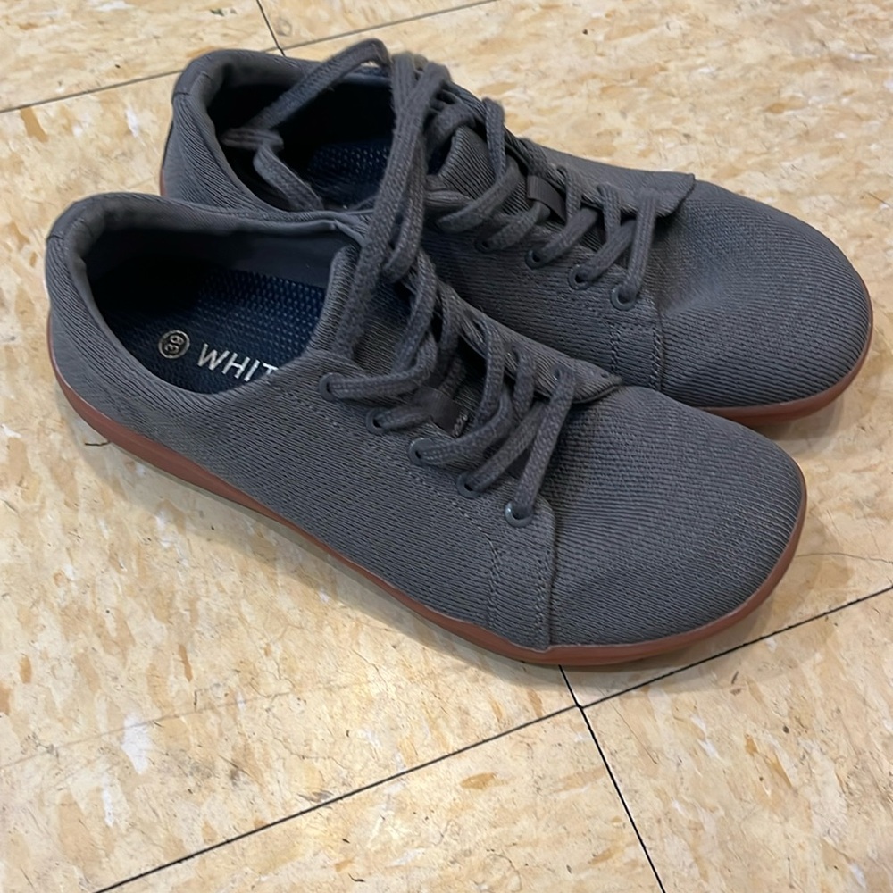 WHITIN Women's sneaker size 39 (8 US) grey gum, worn twice perfect condition